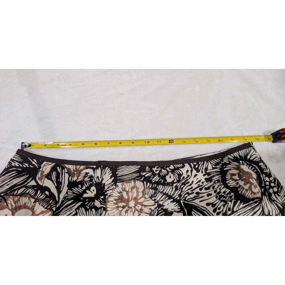 Cato Floral Midi Skirt Womens Plus Size 18/20W Multi-color Linen Blend A Line - Picture 9 of 10